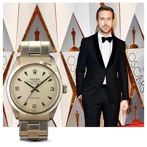 ryan gosling vintage rolex oscars